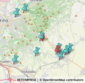 Mappa Via Tiziano, 10025 Pino Torinese TO, Italia (4.48727)