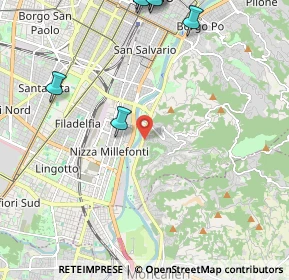 Mappa Via Macrino D'Alba, 10133 Torino TO, Italia (3.20909)