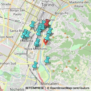 Mappa Via Macrino D'Alba, 10133 Torino TO, Italia (1.4915)