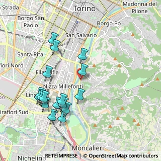 Mappa Via Macrino D'Alba, 10133 Torino TO, Italia (2.08235)