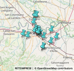 Mappa Via Stradiotti, 29122 Piacenza PC, Italia (8.0515)