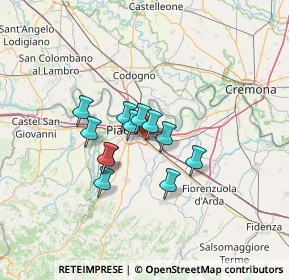 Mappa Via Stradiotti, 29122 Piacenza PC, Italia (9.1725)