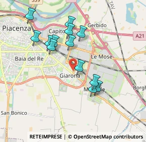 Mappa Via Stradiotti, 29122 Piacenza PC, Italia (1.73308)