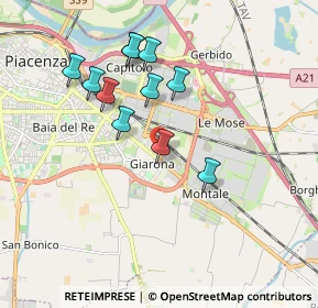 Mappa Via Stradiotti, 29122 Piacenza PC, Italia (1.68)