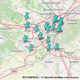 Mappa Strada del Bottone, 10043 Cascina Barbera , Italia (7.0005)