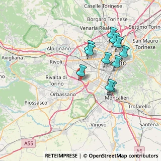 Mappa Strada del Bottone, 10043 Cascina Barbera , Italia (6.93)