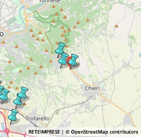 Mappa Via Chieri, 10025 Pino torinese TO, Italia (6.44818)