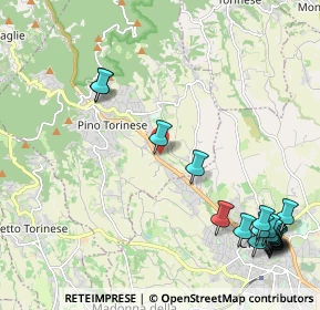 Mappa Via Chieri, 10025 Pino torinese TO, Italia (2.94526)