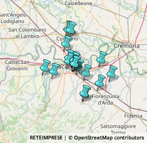 Mappa Via Lavelli, 29122 Piacenza PC, Italia (8.101)