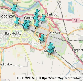 Mappa Via Lavelli, 29122 Piacenza PC, Italia (1.80462)