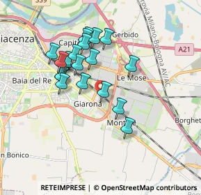 Mappa Via Lavelli, 29122 Piacenza PC, Italia (1.5775)