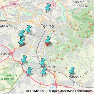 Mappa Strada degli Alberoni, 10133 Torino TO, Italia (4.95167)