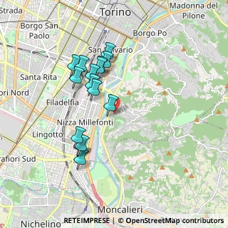 Mappa Strada degli Alberoni, 10133 Torino TO, Italia (1.66667)