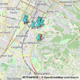 Mappa Strada degli Alberoni, 10133 Torino TO, Italia (1.66364)