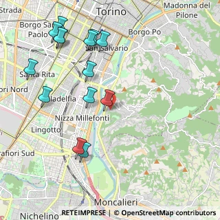 Mappa Strada degli Alberoni, 10133 Torino TO, Italia (2.42714)