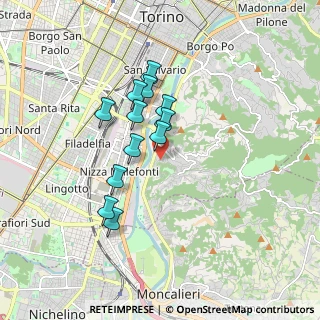 Mappa Strada degli Alberoni, 10133 Torino TO, Italia (1.41083)