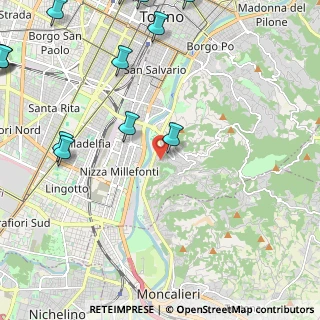 Mappa Strada degli Alberoni, 10133 Torino TO, Italia (3.865)