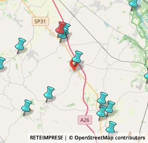 Mappa 15040 Mirabello Monferrato AL, Italia (6.4235)