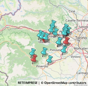 Mappa Via Rodolfo Reguzzoni, 10094 Giaveno TO, Italia (11.4965)