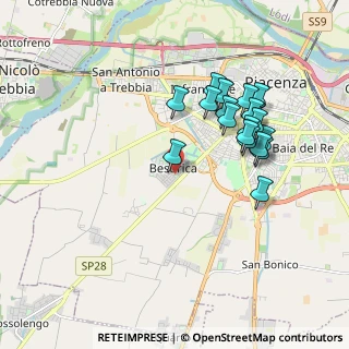 Mappa Via Pietro Perfetti, 29121 Piacenza PC, Italia (1.8015)