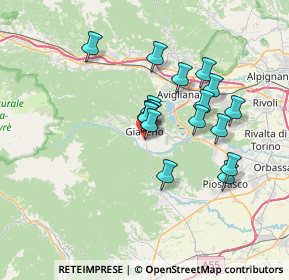 Mappa Via della Cartiera, 10094 Giaveno TO, Italia (5.76)