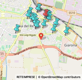 Mappa Via Giulio Pastore, 29122 Piacenza PC, Italia (0.9595)