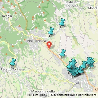 Mappa Via Chieri, 10125 Pino torinese TO, Italia (3.0585)