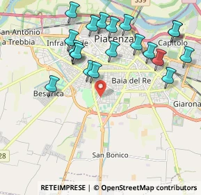 Mappa Via Pietro Motti, 29122 Piacenza PC, Italia (2.217)