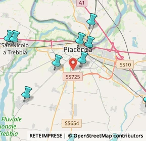 Mappa Via Pietro Motti, 29122 Piacenza PC, Italia (5.7225)
