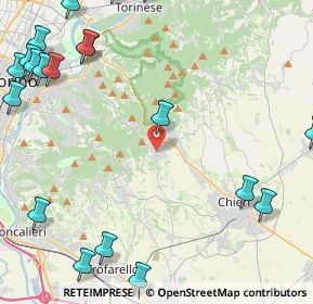 Mappa Via Villa Lovera, 10025 Pino Torinese TO, Italia (6.6825)