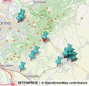 Mappa Via Villa Lovera, 10025 Pino Torinese TO, Italia (4.8375)