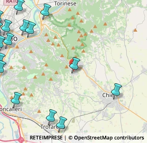 Mappa Via Villa Lovera, 10025 Pino Torinese TO, Italia (7.5095)