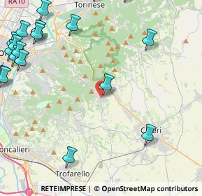 Mappa Via Villa Lovera, 10025 Pino Torinese TO, Italia (6.5845)