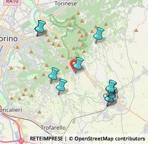 Mappa Via Villa Lovera, 10025 Pino Torinese TO, Italia (4.01273)