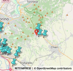 Mappa Via Villa Lovera, 10025 Pino Torinese TO, Italia (6.86263)