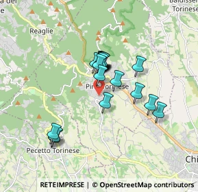 Mappa Via Villa Lovera, 10025 Pino Torinese TO, Italia (1.3135)