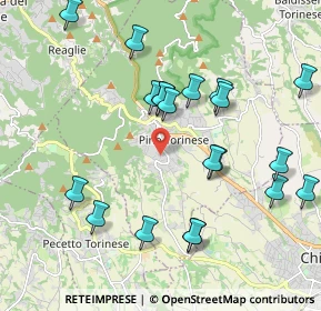 Mappa Via Villa Lovera, 10025 Pino Torinese TO, Italia (2.1375)