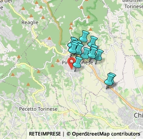 Mappa Via Villa Lovera, 10025 Pino Torinese TO, Italia (1.08667)