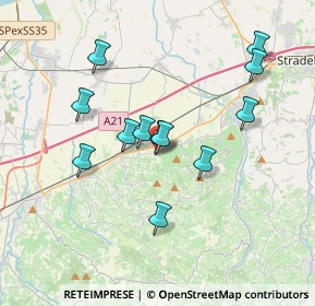 Mappa Via Roma, 27050 Redavalle PV, Italia (3.2825)