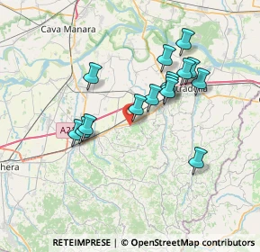 Mappa Via Roma, 27050 Redavalle PV, Italia (6.43333)