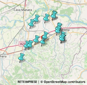 Mappa Via Roma, 27050 Redavalle PV, Italia (6.06294)