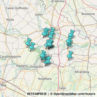 Mappa Via Bacchelli, 46020 Motteggiana MN, Italia (9.40111)