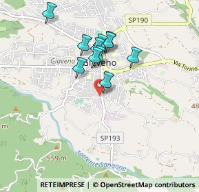 Mappa Via F.lli Cervi, 10094 Giaveno TO, Italia (0.76455)