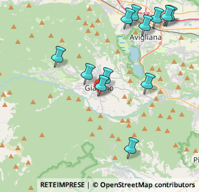 Mappa Via dei Muretti, 10094 Giaveno TO, Italia (4.51083)