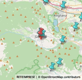 Mappa Via F.lli Cervi, 10094 Giaveno TO, Italia (6.7705)