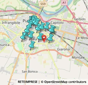 Mappa Via Lino Vescovi, 29122 Piacenza PC, Italia (1.4135)