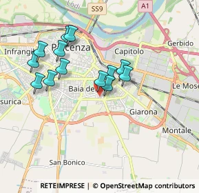 Mappa Via Bernardino Pollinari, 29122 Piacenza PC, Italia (1.65692)