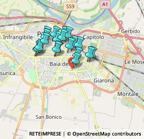 Mappa Via Bernardino Pollinari, 29122 Piacenza PC, Italia (1.399)