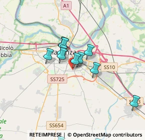 Mappa Via Lino Vescovi, 29122 Piacenza PC, Italia (3.82308)