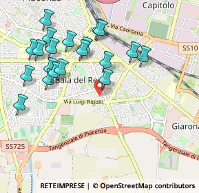 Mappa Via Bernardino Pollinari, 29122 Piacenza PC, Italia (1.086)